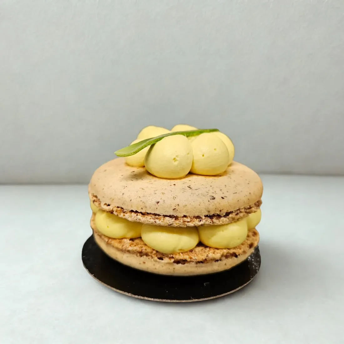 Macaron garni crème citron